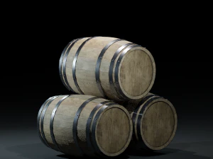 barrelwoodenv03 3D Model