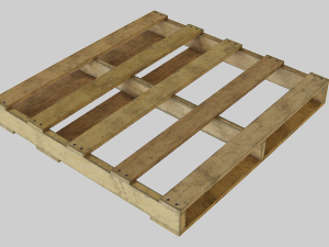 woodenpalleteolddirty 3D Model