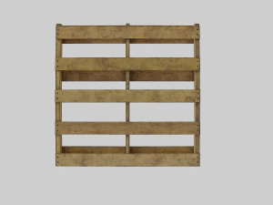 woodenpalleteolddirty 3D Model