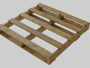 woodenpalleteolddirty 3D Model