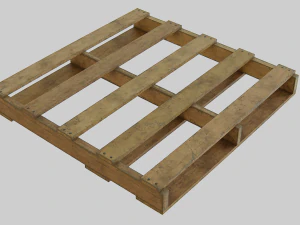 woodenpalleteolddirty 3D Model