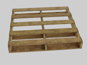 woodenpalleteolddirty Modelo 3D
