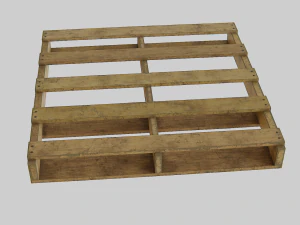 woodenpalleteolddirty 3D Model