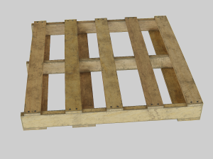 woodenpalleteolddirty Modelo 3D