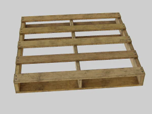 woodenpalleteolddirty 3D Model