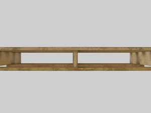 woodenpalleteolddirty 3D Model