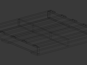 woodenpalleteolddirty Modelo 3D