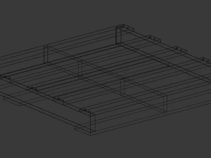 woodenpalleteolddirty 3D Model