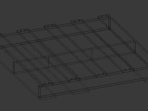 woodenpalleteolddirty 3D Model