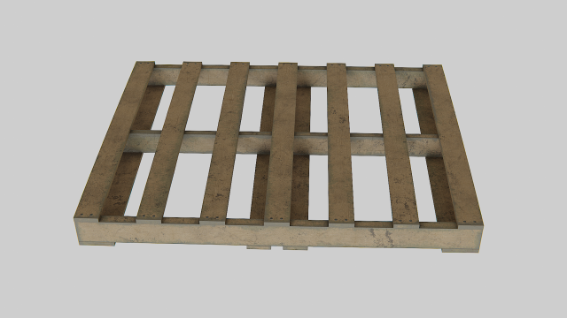 old woodenpallete Model 3D .c4d .max .obj .3ds .fbx .stl .blend 