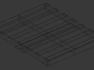 old woodenpallete Model 3D