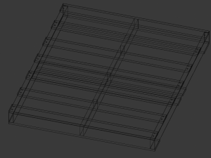 old woodenpallete Model 3D
