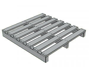 wooden palletv04 3D Model