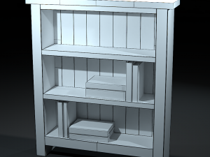 smallbookshelve Modelo 3D