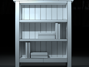 smallbookshelve Modelo 3D