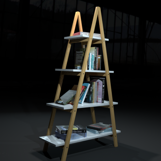shelve wood Modelo 3D .c4d .max .obj .3ds .fbx .stl .blend 