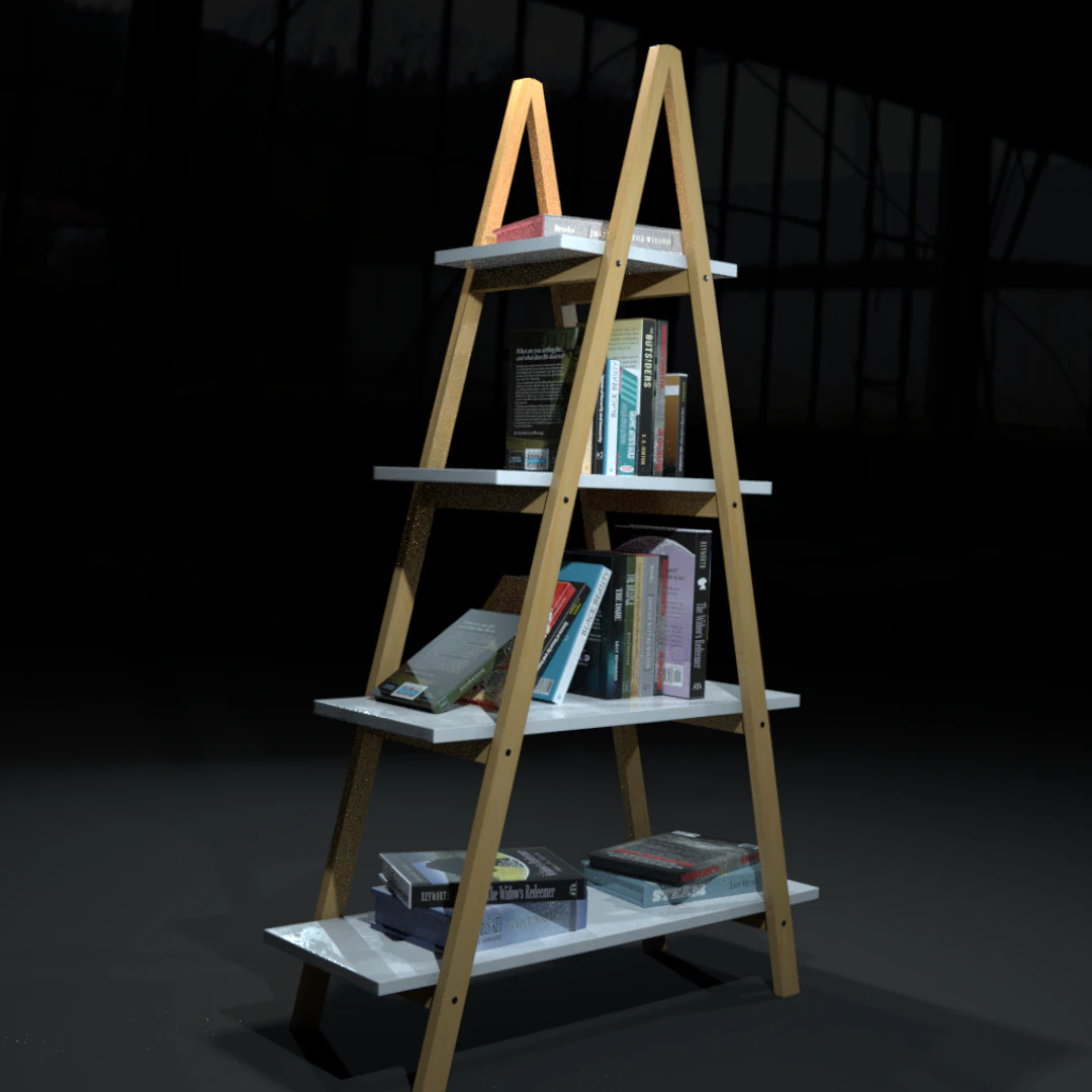 shelve wood 3D Model .c4d .max .obj .3ds .fbx .stl .blend