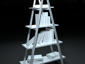 shelve wood Modelo 3D