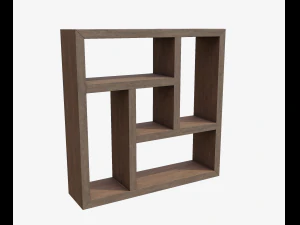 wooden shelve 3D Model