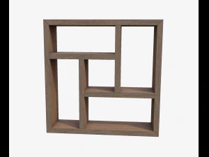 wooden shelve 3D Model