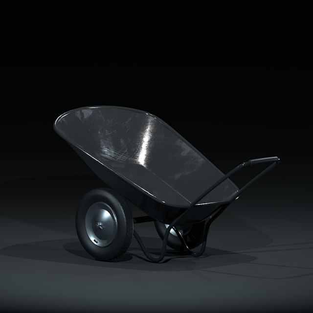gardening cart Model 3D .c4d .max .obj .3ds .fbx .stl .blend 