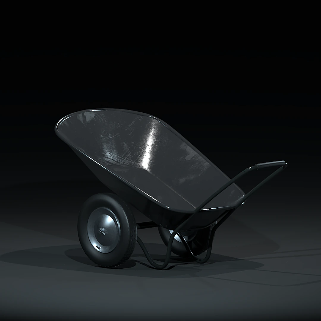 gardening cart 3D Model .c4d .max .obj .3ds .fbx .stl .blend 