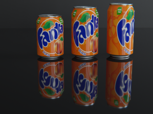 fanta colddrink can Modelo 3D