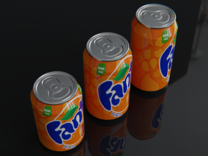 fanta colddrink can Modelo 3D