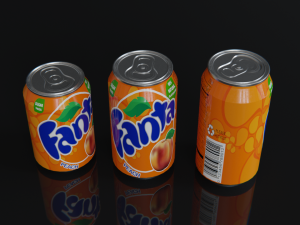 fanta colddrink can Modelo 3D