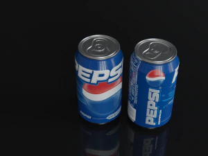 pepsi colddrink can 3D Model