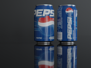 pepsi colddrink can 3D Model