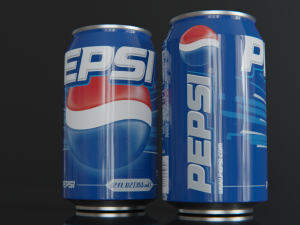pepsi colddrink can 3D Model