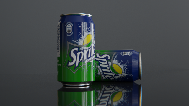 sprite colddrink can 3D Model .c4d .max .obj .3ds .fbx .stl .blend 
