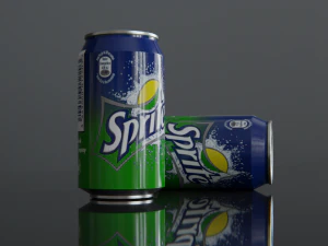 kaleng minuman dingin sprite Model 3D