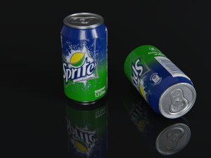sprite colddrink can 3D Model