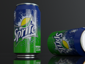 sprite colddrink can 3D Model