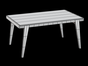 dominick dining table Modèle 3D