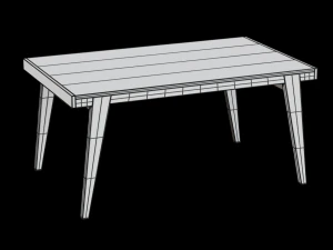 tavolo da pranzo Dominick Modello 3D