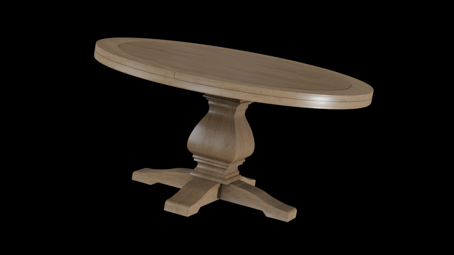 Round gray pine wood outlet lisette dining table