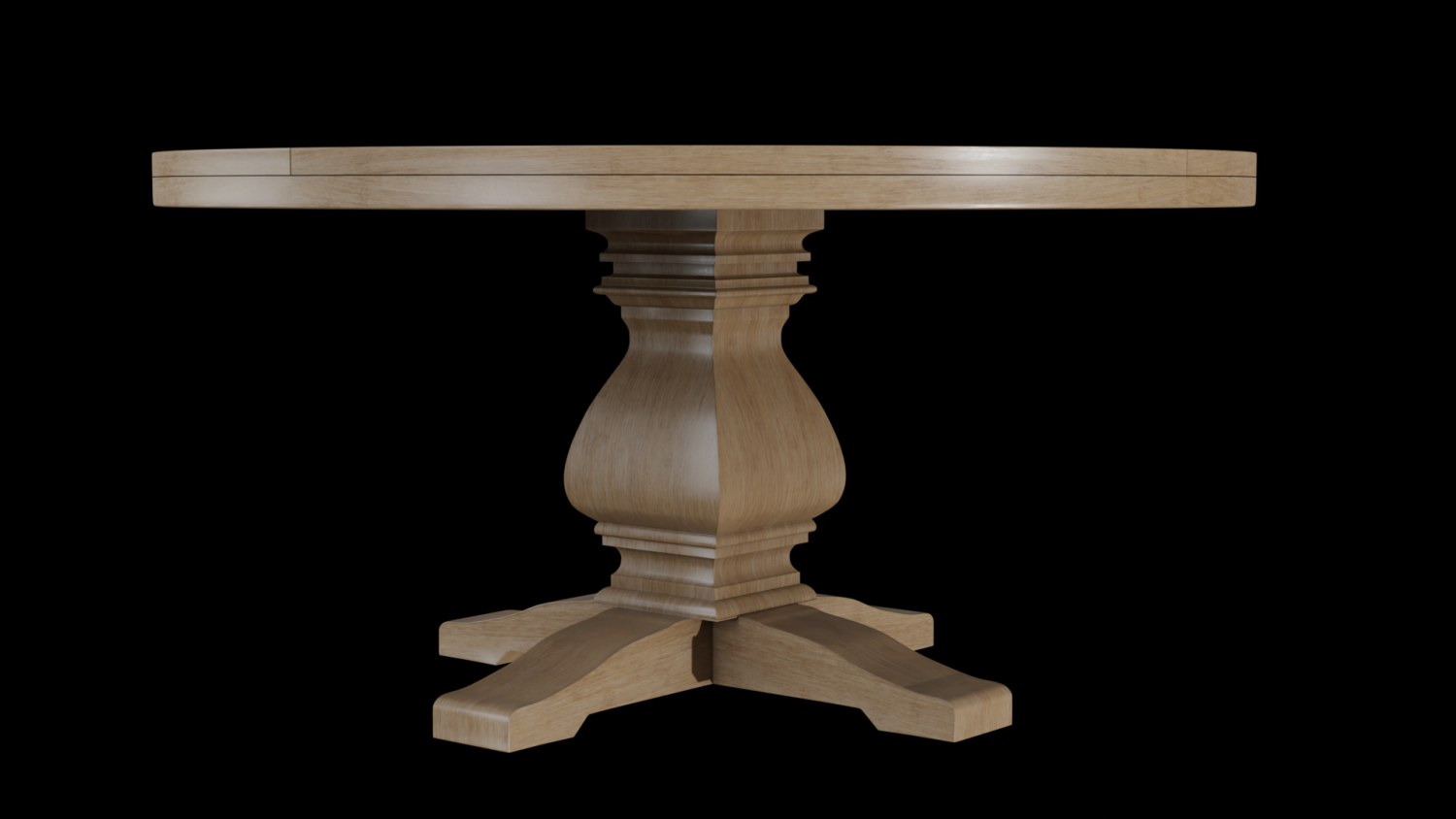 Round gray pine wood store lisette dining table