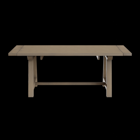 wood farmhouse leona clean dining table 3D Model .c4d .max .obj .3ds .fbx .stl .blend 