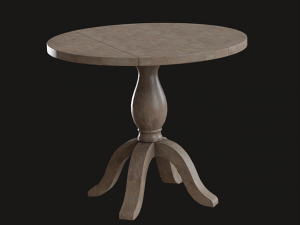 round jozy table acacia wood Model 3D