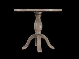 round jozy table acacia wood Modelo 3D