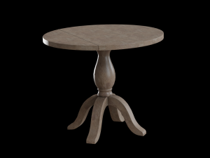 round jozy table acacia wood Modelo 3D
