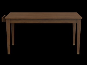 vance dining table walnut wood Model 3D