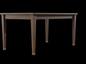 vance dining table walnut wood Model 3D