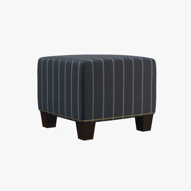 mckenzie ottoman indigo blue stripe 3D 模型 .c4d .max .obj .3ds .fbx .stl .blend 