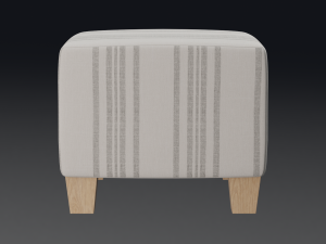 mckenzie ottoman philip stripe neutral 3D 모델