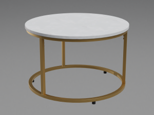round milan coffee table 3D Model