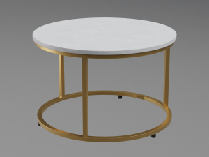 round milan coffee table 3D Model